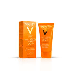 VICHY IDEAL SOLEIL Skin Perfecting Velvety Cream ضد آفتاب ویشی – وِلوِتی